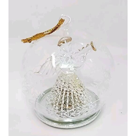 Sorelle Angel Spun Glass Globe Ornament LED Light in Set of 3 Ornaments X-E - Picture 13 of 16